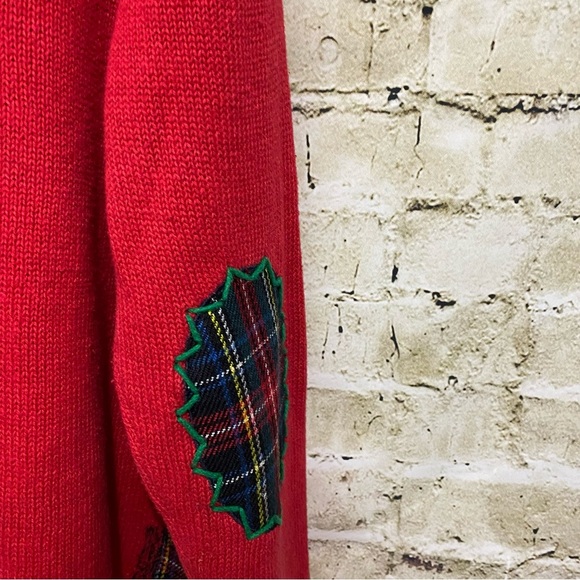 Planet & Company Red Snow Christmas Embroidered Cardigan - Picture 5 of 6